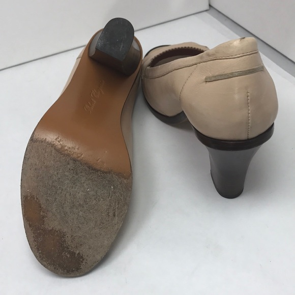 ROBERT CLERGERIE Peep Toe Heel Soft Pink Leather - Picture 5 of 6